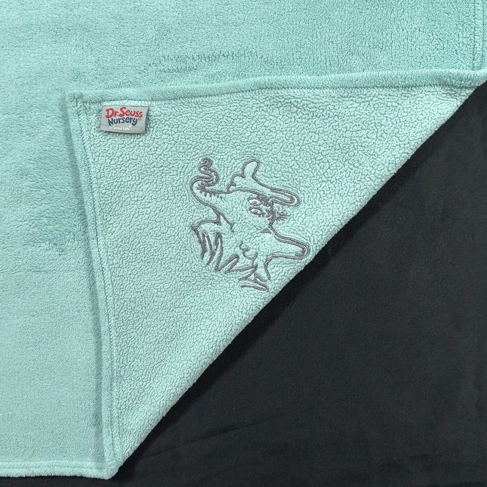 Dr Seuss Nursery 2018 Horton Hears A Who Plush Baby Blanket Green/Blue 29x36